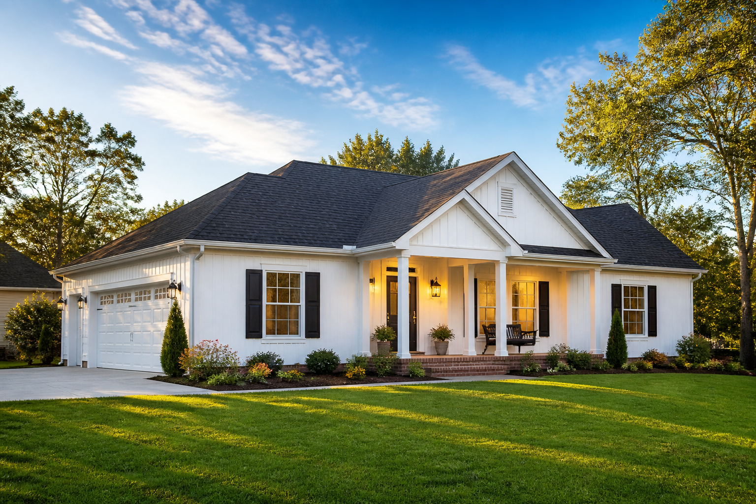 a well-kept residential nc home of the kind pro performance roofing services