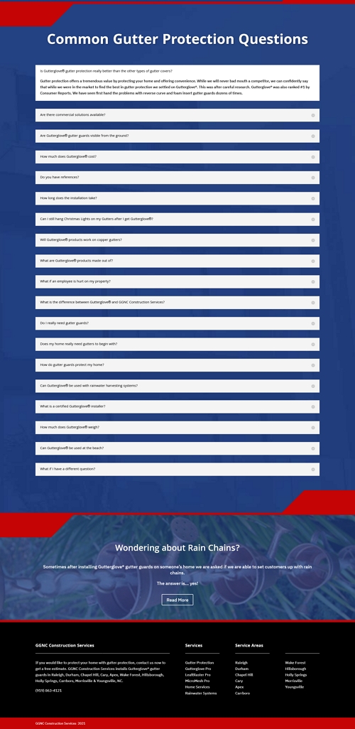 Gutters-Construction Website3 Construction Website Development