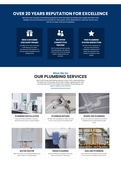 Plumbing Website2 Plumber Website Development